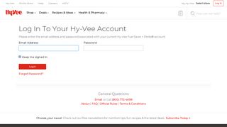 
                            1. Login - Hy-Vee Fuel Saver + Perks