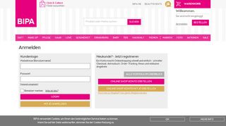 
                            8. Login I BIPA Online Shop