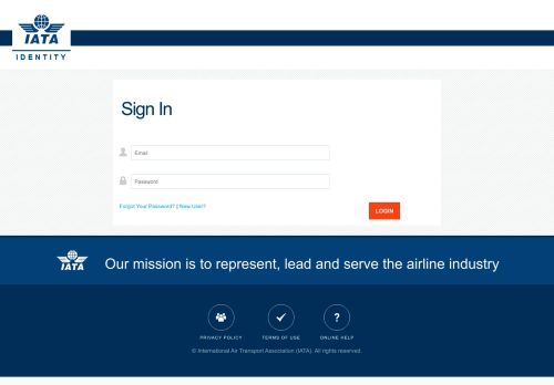 
                            2. Login - IATA