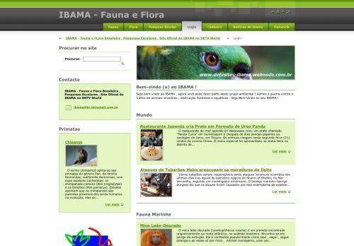 
                            11. Login :: IBAMA - Fauna e Flora Brasileira , Pesquisas Escolares ...