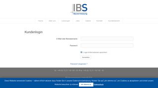 
                            11. Login - IBS Bauvermessung GmbH - Ihre externe Abrechnungs- und ...