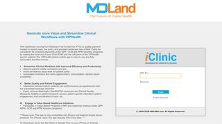 
                            7. Login iClinic - MDLand