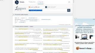 
                            2. login id and password - Traducción al español – Linguee