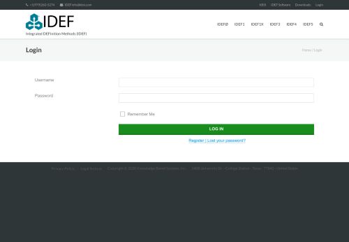 
                            1. Login – IDEF