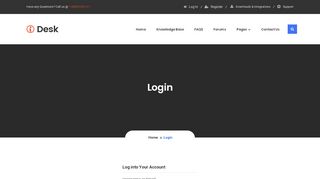 
                            7. Login – iDesk – HelpDesk WordPress Theme - DigitalHeaps