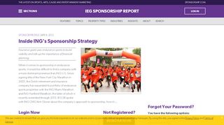 
                            9. Login - IEG Sponsorship Report - Sponsorship.com