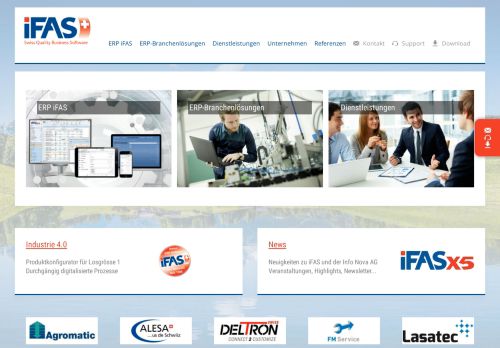 
                            9. Login | iFAS ERP System | Info Nova AG | Swiss Quality Business ...