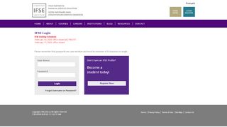 
                            5. Login - Ifse Student Logon