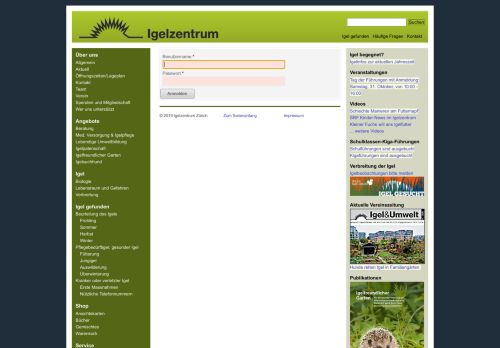 
                            7. Login - Igelzentrum