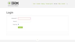 
                            8. Login - IHM - Indre Hordaland Miljøverk