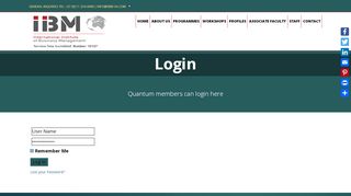 
                            8. Login | IIBM