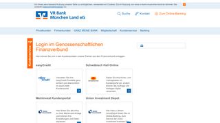 
                            6. Login im Finanzverbund - VR Bank München Land eG