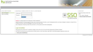 
                            5. Login - im ServicePortal der TU Dortmund