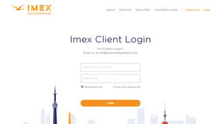 
                            6. Login - - IMEX Management