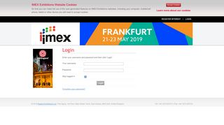
                            1. Login - IMEX - The Worldwide Exhibition for incentive travel, meetings ...