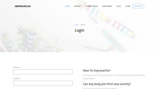 
                            10. Login - ImproveClix - Unlimited Earning