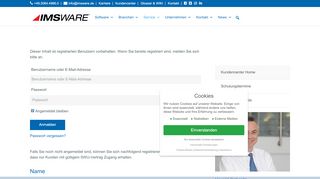 
                            6. Login » IMSWARE.de