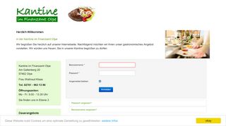 
                            11. Login - in der Kantine im Finanzamt Olpe