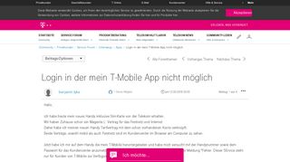 
                            2. Login in der mein T-Mobile App nicht möglich - Telekom hilft Community