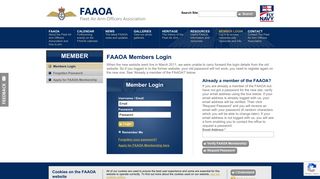 
                            8. Login in for access to the members area
