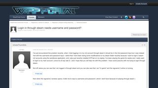 
                            4. Login in through steam needs username and password? - Technical ...