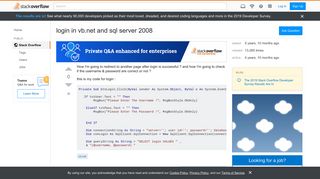 
                            10. login in vb.net and sql server 2008 - Stack Overflow