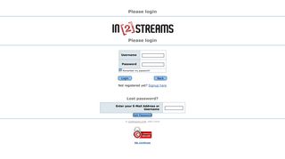 
                            1. login - In2Streams On-Demand TV