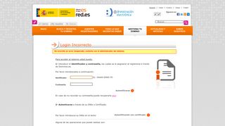 
                            3. Login Incorrecto - Dominios.es