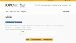 
                            4. Login - Independent Office for Police Conduct (IOPC) - Tal.net