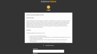 
                            7. Login - Indiana Tech