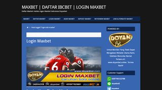
                            10. login indo maxbet | MAXBET | DAFTAR IBCBET | LOGIN MAXBET