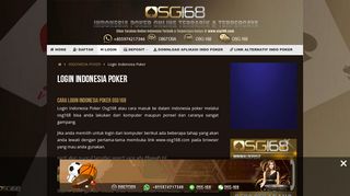 
                            3. Login Indonesia Poker - poker online