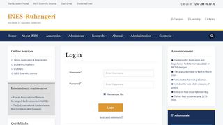 
                            10. Login – INES-Ruhengeri