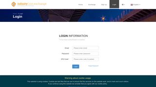 
                            1. Login - InfinityCoin.exchange