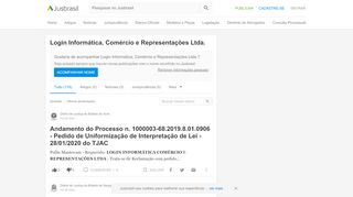 
                            6. Login Informática, Comércio e Representações Ltda. - JusBrasil