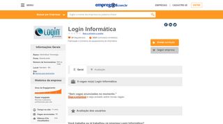 
                            6. Login Informática - O que fazemos e Trabalhe conosco | Empregos ...