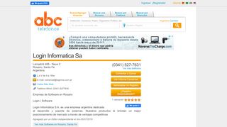 
                            2. Login Informatica Sa - Teléfono, Dirección, Comentarios, Mensajes y ...