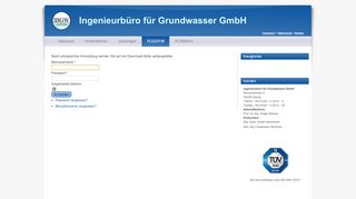 
                            6. Login - Ingenieurbüro für Grundwasser GmbH