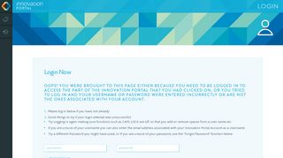 
                            7. Login - Innovation Portal