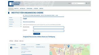 
                            13. Login - Institut für Organische Chemie