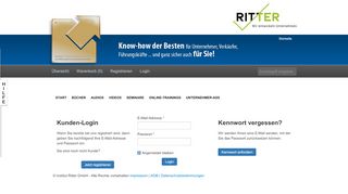 
                            1. Login - Institut Ritter GmbH