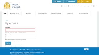 
                            1. Login - Institute and Faculty of Actuaries