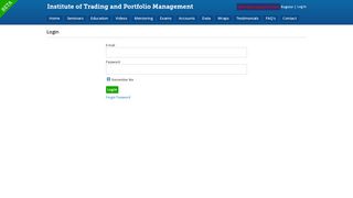 
                            11. Login - Institute of Trading and Portfolio Management