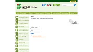 
                            1. Login - Instituto Federal de Educação, Ciência e Tecnologia de São ...