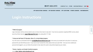 
                            8. Login Instructions - Dalton Education