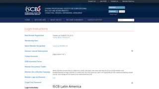 
                            13. Login Instructions - International Society for Computational Biology