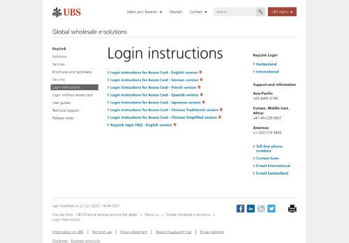
                            3. Login instructions | UBS Global topics