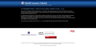 
                            9. Login - Integrated Technology Services | Verscend - MediConnect