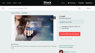 
                            4. Login Interface Stock-Fotografie und mehr Bilder von Berühren | iStock