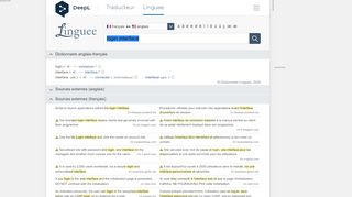 
                            12. login interface - Traduction française – Linguee